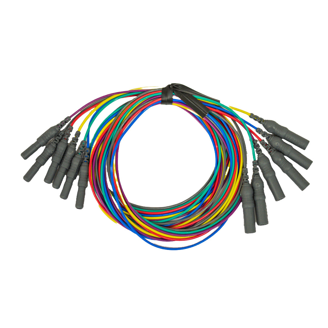 6 Channel Male to Female 1 Meter (39") Extension Cable, with Touchproof 1.5mm DIN, 6 Colors, (MV-431500)