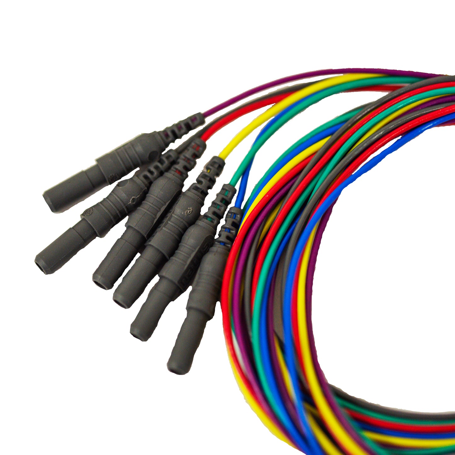 6 Channel Male to Female 1 Meter (39") Extension Cable, with Touchproof 1.5mm DIN, 6 Colors, (MV-431500)