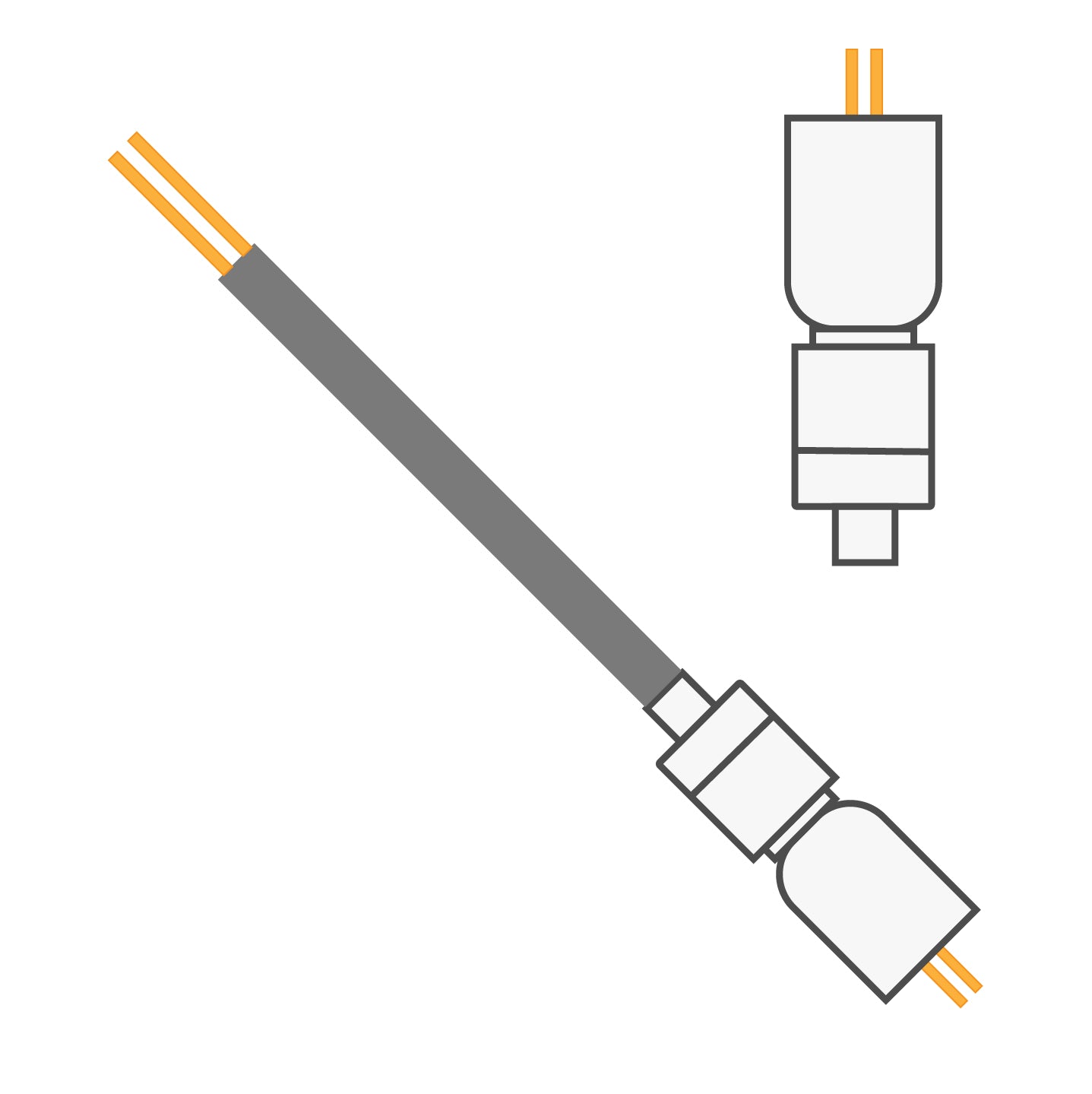 2 Channel Cable 305-000 With Spring