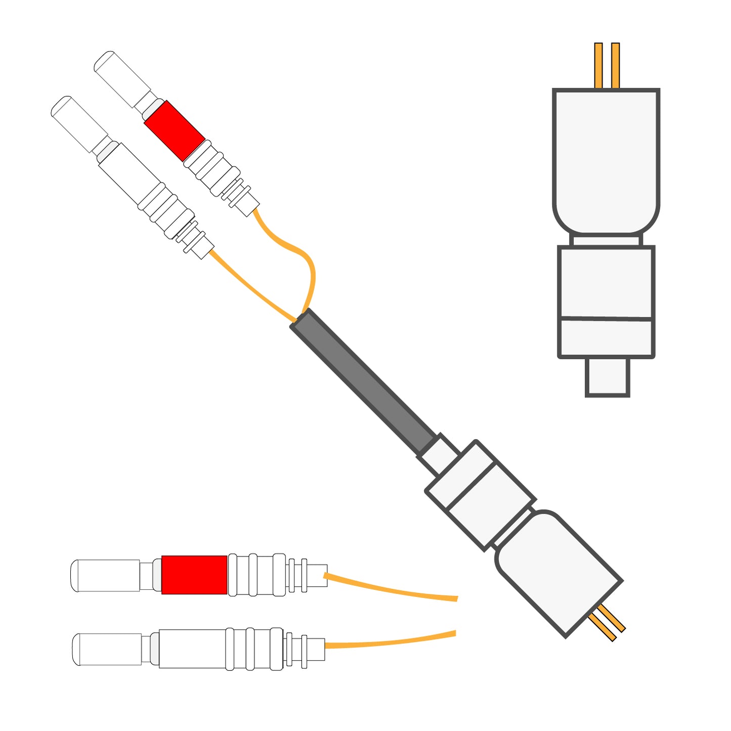 2 Channel Cable 305-441/2 With Spring
