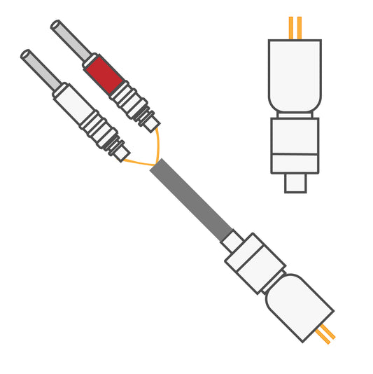 2 Channel Cable 305-340/2 With Spring