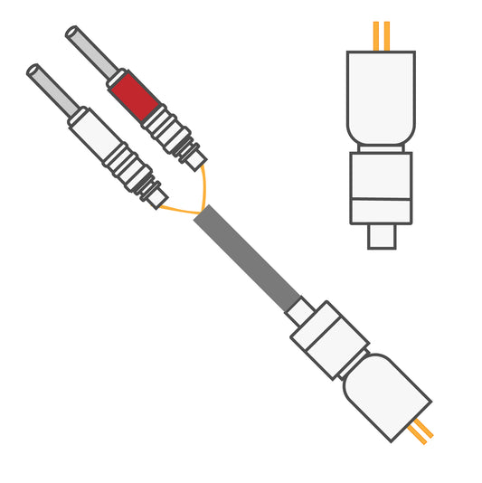 2 Channel Cable 305-340/2 With Spring