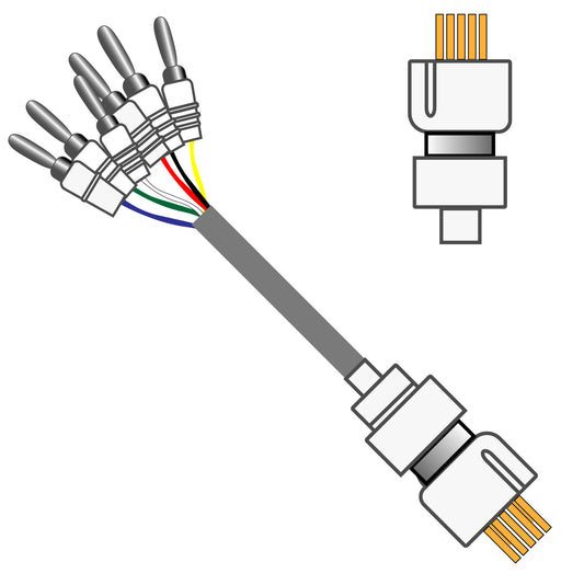 6 Channel Cable 363-491/6 With Spring