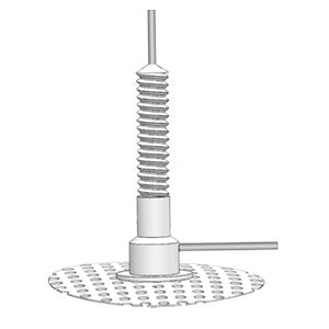 22 Gauge Back Mount Pedestal (313-000BM-15-5UP)