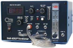 Small Animal Ventilator, Volume/ Pressure cycled (SAR-830/AP)