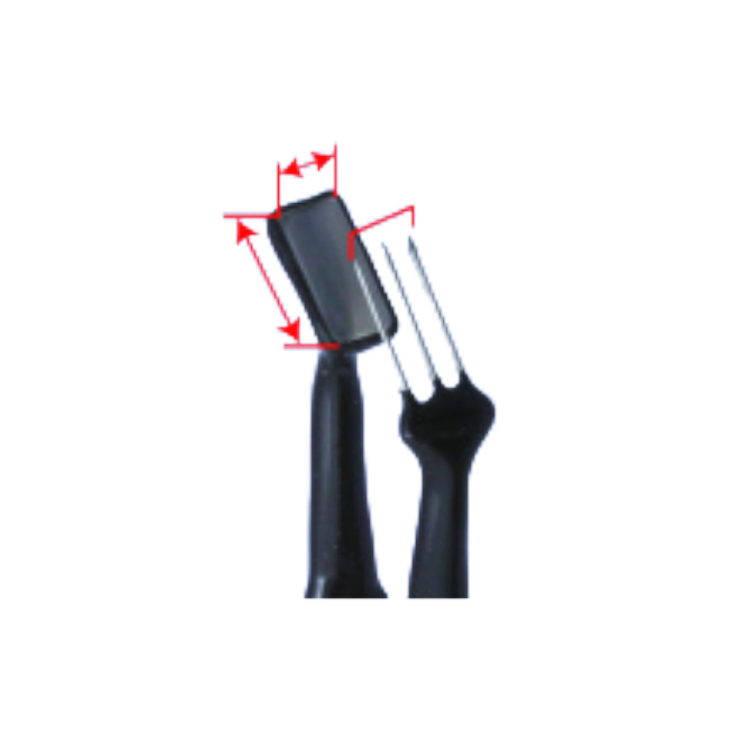 Tweezers with fork & rectangular electrodes (LF663 Series)