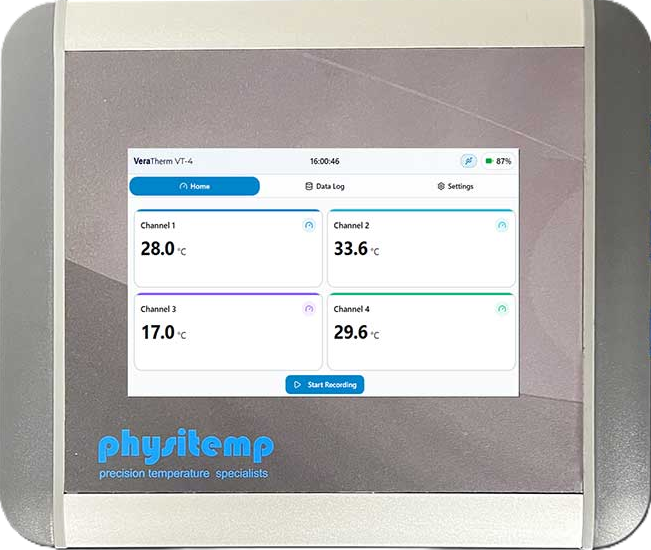 VERATHERM Four Channel Thermometer with Bluetooth (VT-4)