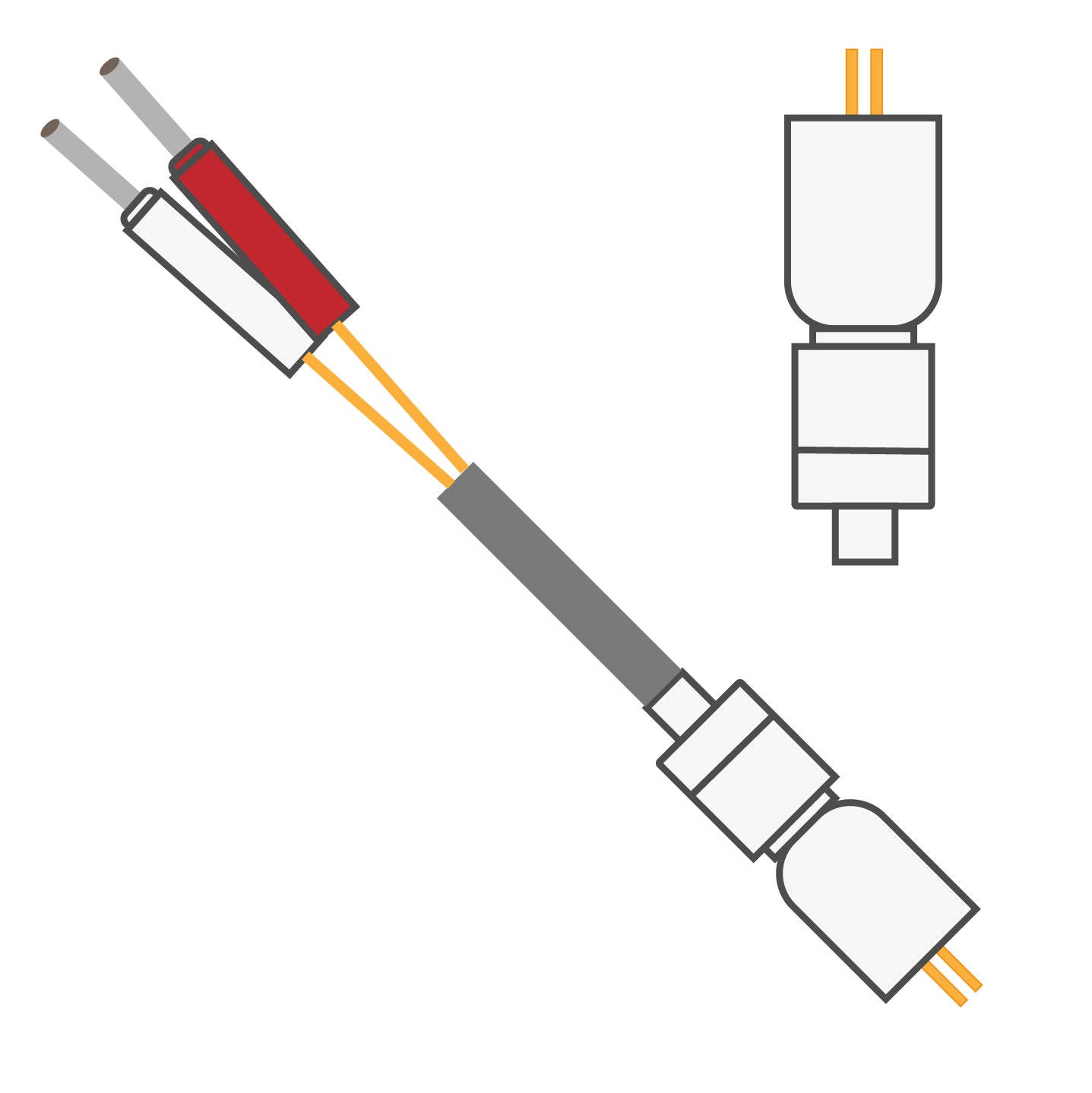 2 Channel Cable 305-SL/2 With Spring – Protech International, Inc.