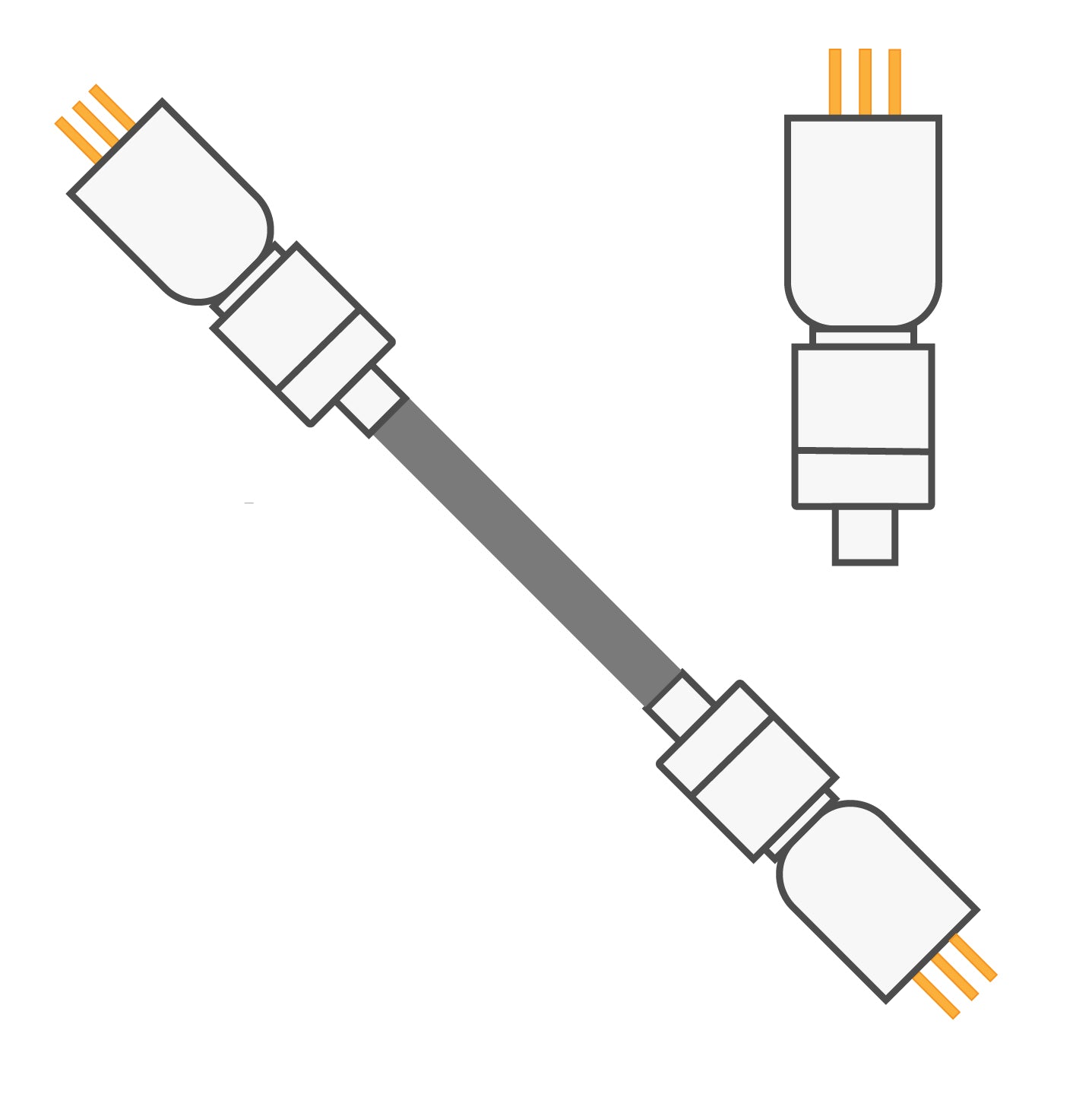 3 Channel Cable 335-335 With Spring