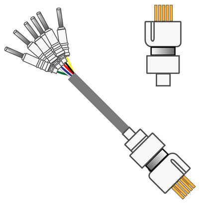 6 Channel Cable 363-340/6 With Spring