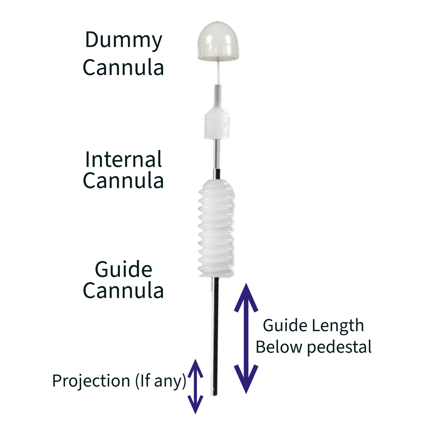26 Gauge Single Guide Cannula (C315G-5UP/SPC)