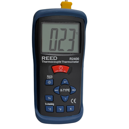 REED Intruments R2400 Type K Thermocouple Thermometer