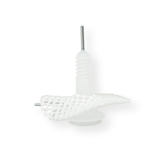 22 Gauge Back Mount Pedestal (313-000BM-15-5UP/1) - Mesh Above