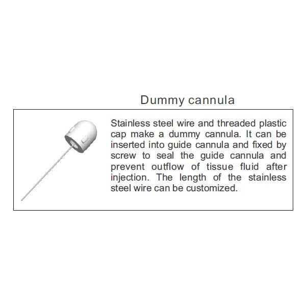 Dummy Cannula diagram and description